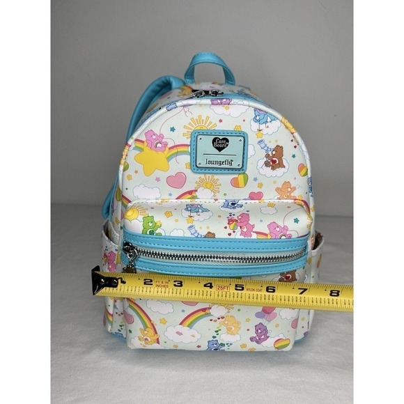 NWT Loungefly Care Bears Rainbow Colorful Mini Backpack